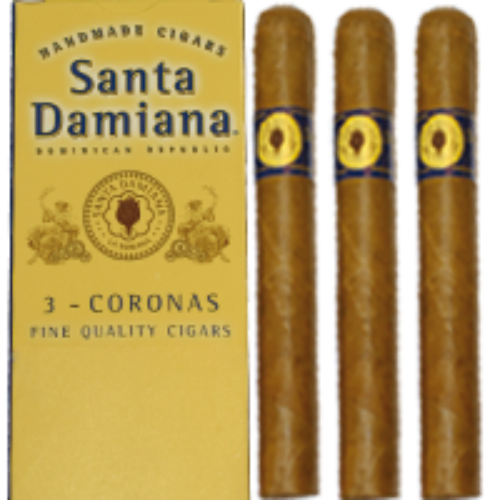 Bild von 3 Santa Damiana Classic Coronas. Handgerollte Importcigarre aus der Dominikanischen Republik. Im Karton