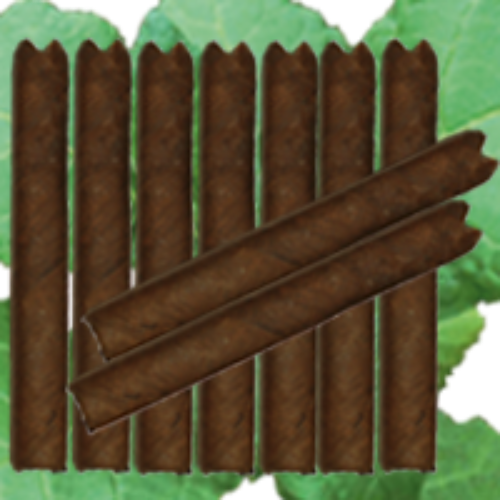 Bild von 80 die neue Huusmarke Nr. 4 DUNKEL, leicht gepresstes Brasil-Cigärli.  gepresst