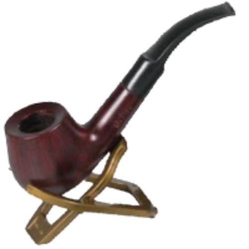 Bild von 1 Pfeife Mr. Pipe, braun, 9 mm Filter, leicht gebogen