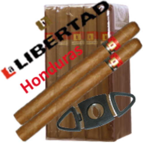 Bild von 20 La Libertad Corona aus Honduras in einfacher Verpackung mit Cutter