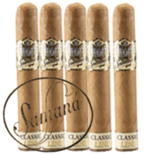 Bild von 5 Samana Robusto Longfiller Cigarren im Karton. Dom. Rep.