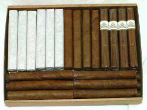 Bild von 40 "Oskar" Stümpli-Sortiment us em Stumpeland im Karton.