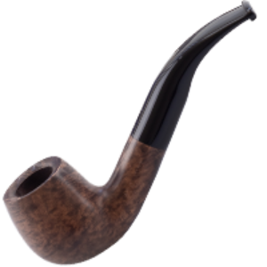 Bild von 1 Pfeife Saint-Claude, gebogen 9 mm Filter, leicht gebogen