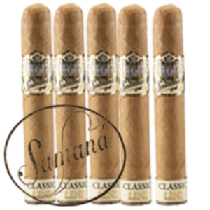 Bild von 5 Samana Robusto Longfiller Cigarren im Karton. Dom. Rep.