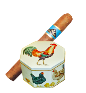 Bild von Gschänk: Güggeldose mit einer feinen Top Cigarre