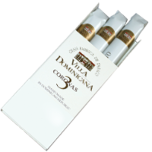 Bild von 3 Villa Dominicana Coronas in der Frischhaltefolie, aus der Dom. Rep.