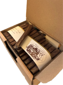 Bild von 80 die neue Huusmarke Nr. 4 DUNKEL, leicht gepresstes Brasil-Cigärli.  gepresst