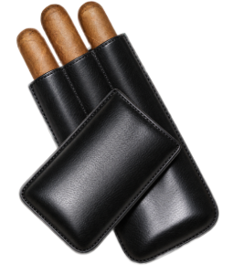 Bild von Leder Cigarren-Etui gefüllt
