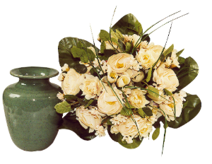 Bild von Blumenstrauss mit Vase